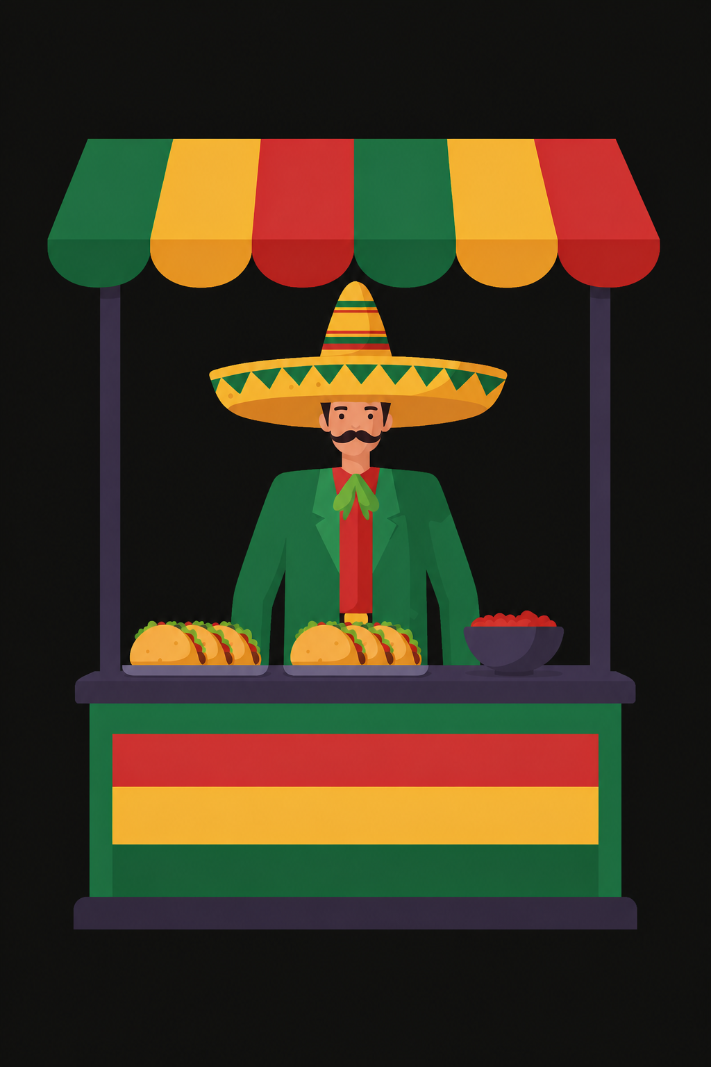 Mexican host at Salsa Street QSR counter
